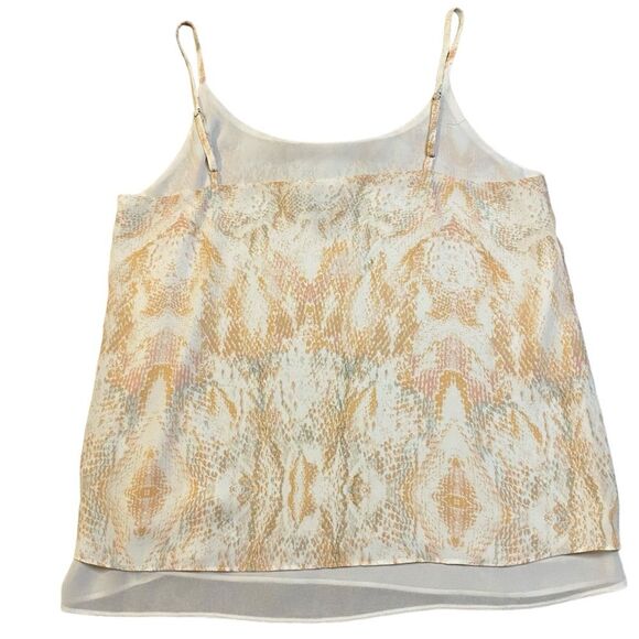 Rachel Zoe Snakeskin Print Double Layered Cami - Picture 2 of 6